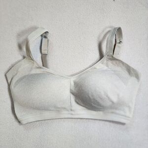 Warner's RM3911A Easy Does It No Bulge Wirefree Contour Gray Grey Heather Bra Lg